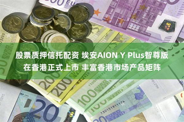 股票质押信托配资 埃安AION Y Plus智尊版在香港正式上市 丰富香港市场产品矩阵