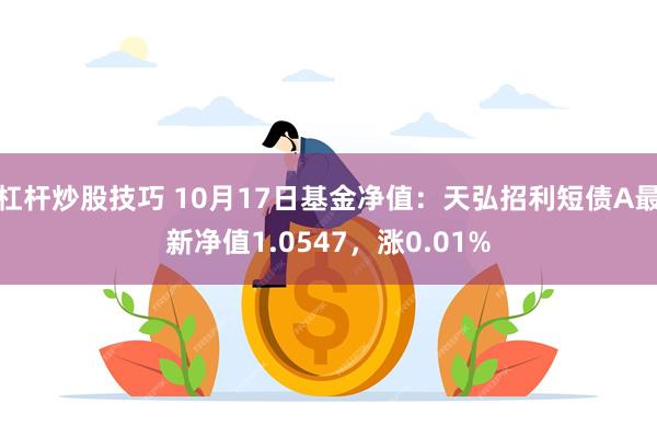 杠杆炒股技巧 10月17日基金净值：天弘招利短债A最新净值1.0547，涨0.01%