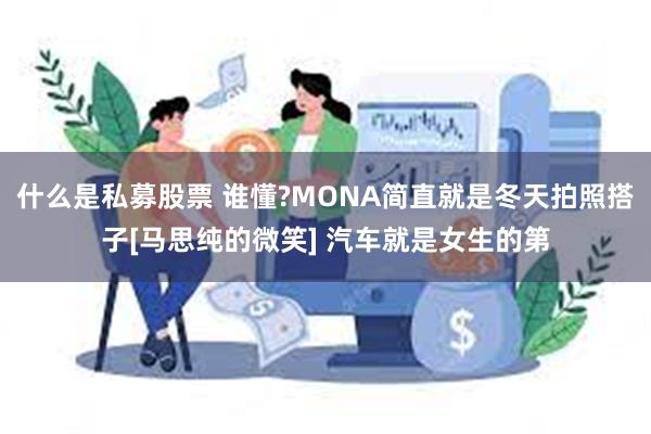 什么是私募股票 谁懂?MONA简直就是冬天拍照搭子[马思纯的微笑] 汽车就是女生的第